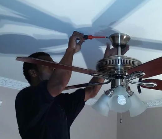 install electrical ceiling fan in residence