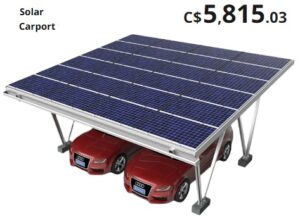 pre fabricated solar carport for $6000 on Alibaba