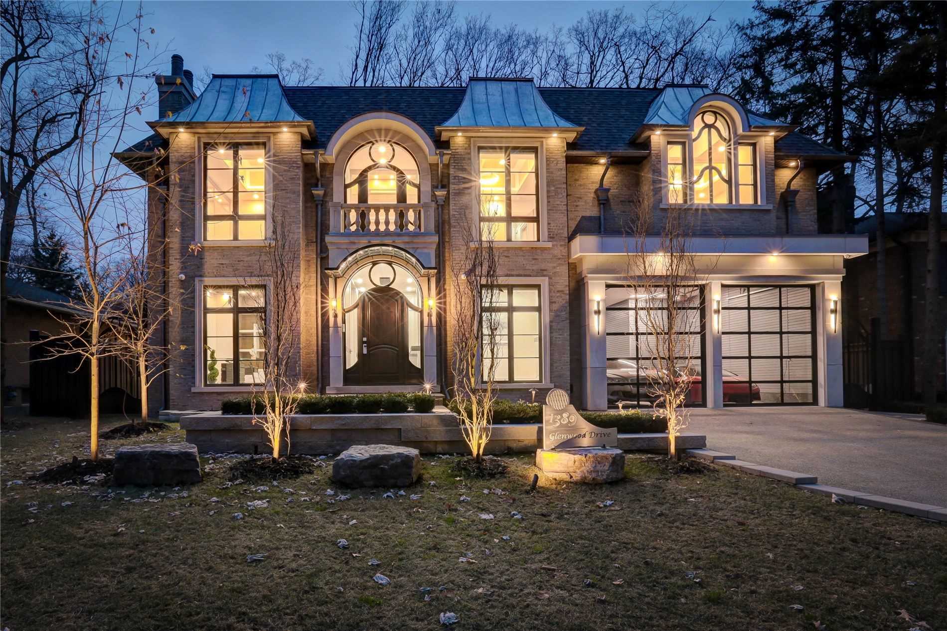 evening ambiance makes upscale home exterior curb appeal