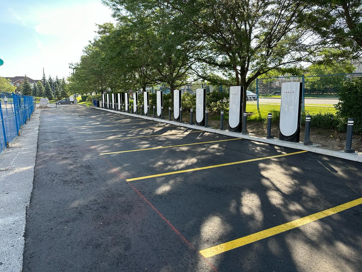 ev car charging station at dealership