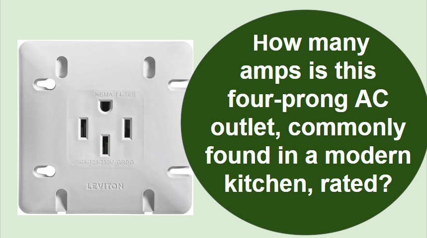 Four prong outlets in kitchen 