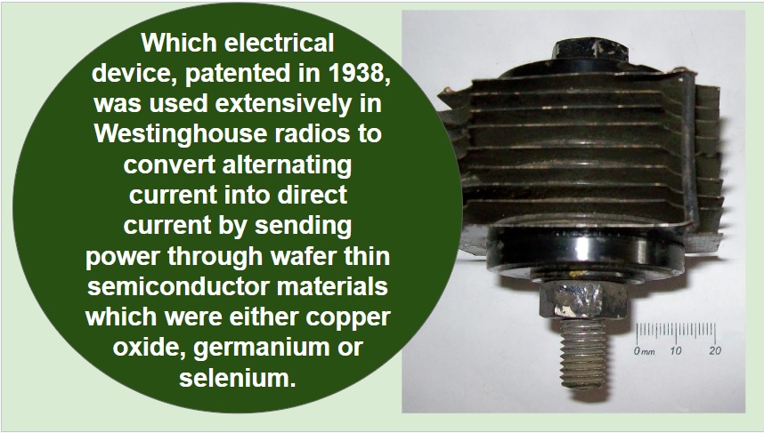 Westinghouse metal rectifier