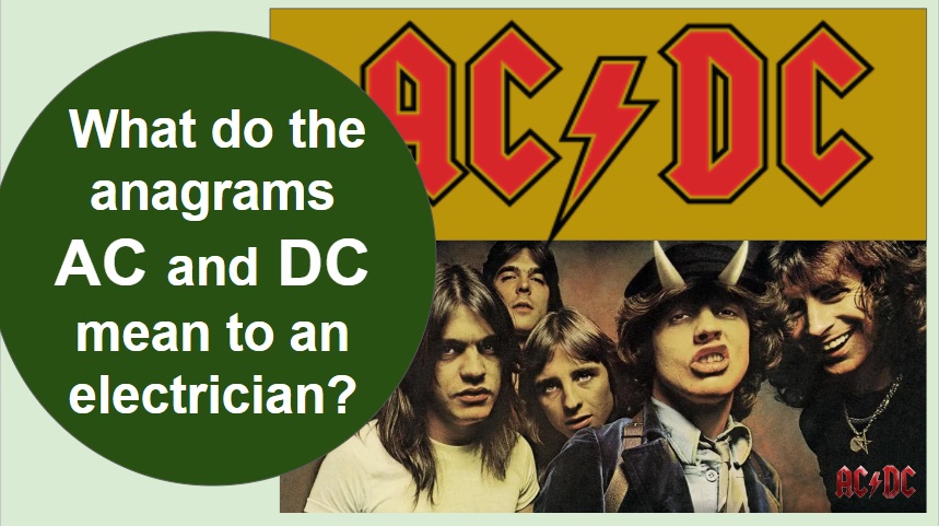 AC DC means alternating current and direct current