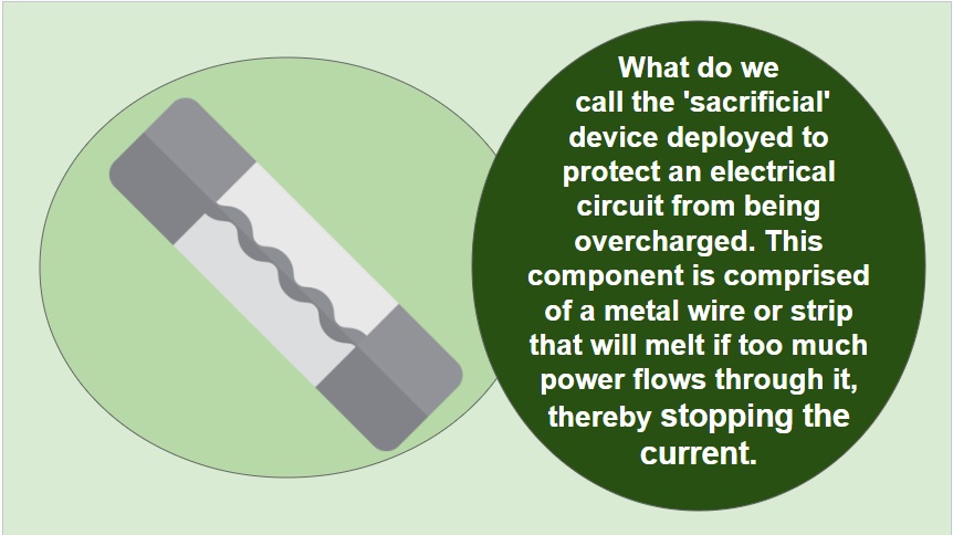 sacrificial device to protect circuit